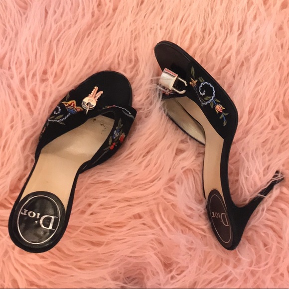 Dior Open toe high heel size 7 black - Picture 2 of 6